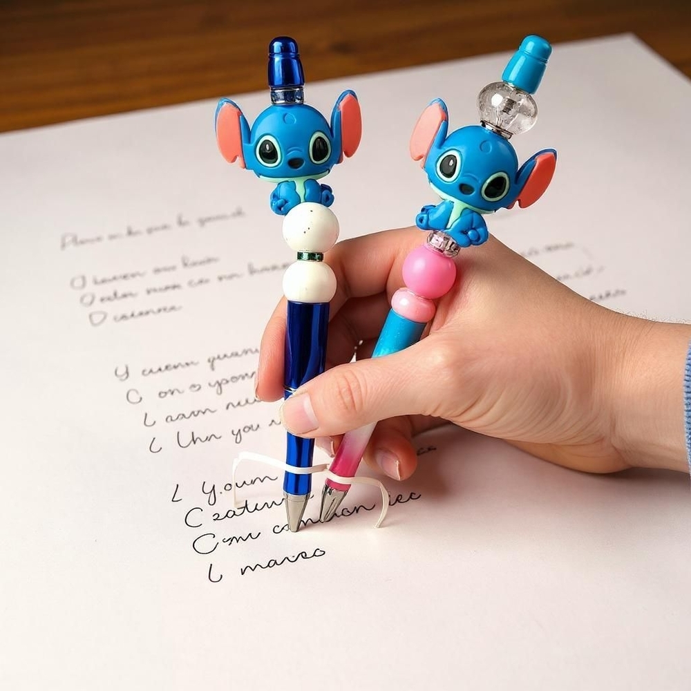 Disney's Stitch & Angel Beaded Rhinestone Pen Set - Gift Box Included - Picture 8 of 11